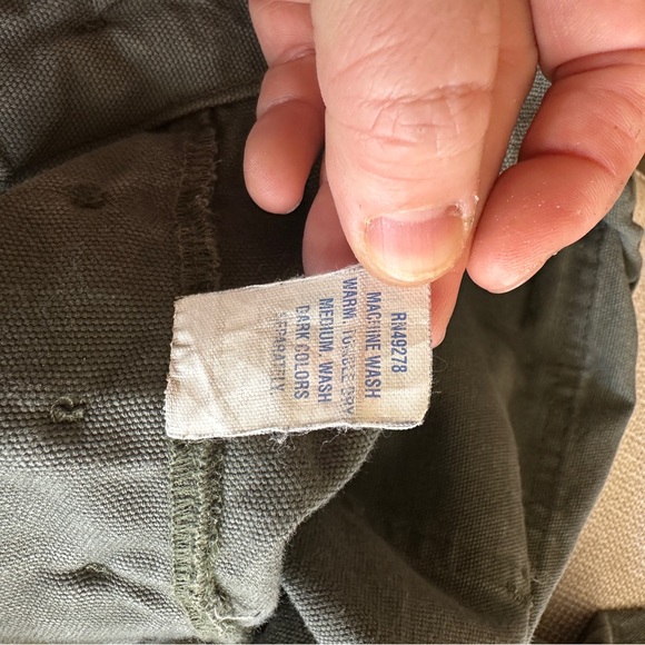 Vintage GUNG HO Fatigue Pants Cotton 38/30 OD Green Heavyweight made in USA - Picture 10 of 12